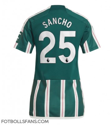 Manchester United Jadon Sancho #25 Replika Bortatröja Damer 2023-24 Kortärmad